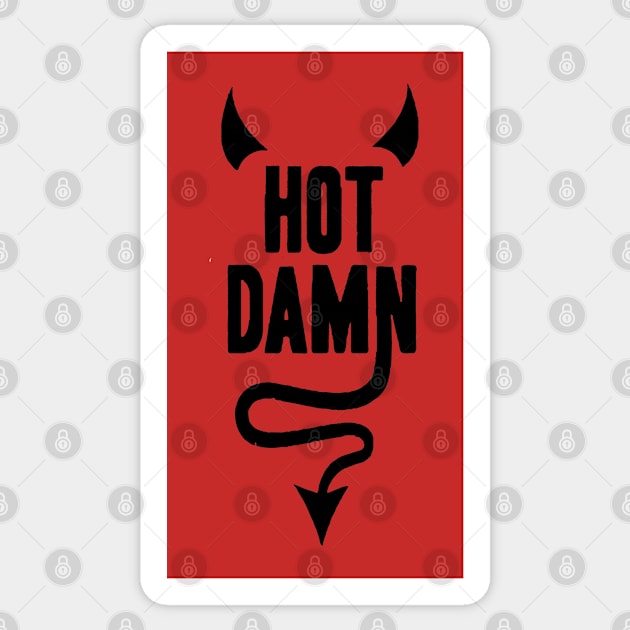 Hot Damn Sticker by kathleenjanedesigns